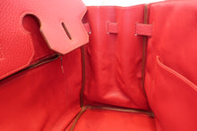 Load image into Gallery viewer, HERMES BIRKIN 35 Ardennes leather Rouge vif 〇Y Engraving Hand bag 700100223

