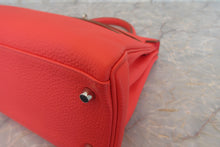 将图片加载到图库查看器，HERMES KELLY 32 Clemence leather Rose jaipur □R刻印 Shoulder bag 700060125
