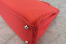 将图片加载到图库查看器，HERMES KELLY 32 Clemence leather Rose jaipur □R刻印 Shoulder bag 700060125
