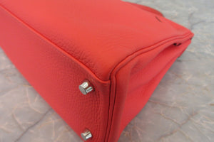 HERMES KELLY 32 Clemence leather Rose jaipur □R刻印 Shoulder bag 700060125