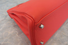 将图片加载到图库查看器，HERMES KELLY 32 Clemence leather Rose jaipur □R刻印 Shoulder bag 700060125
