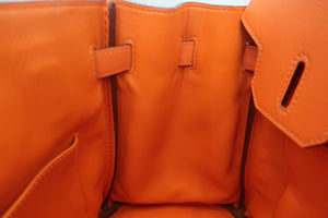 HERMES BIRKIN 30 Swift leather Orange □N刻印 Hand bag 500080057