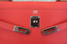将图片加载到图库查看器，HERMES KELLY 32 Clemence leather Rose jaipur □R刻印 Shoulder bag 700060125
