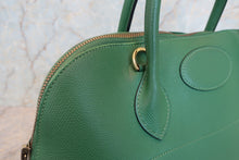 画像をギャラリービューアに読み込む, HERMES／エルメス ボリード35 クシュベル グリーン □C刻印 ショルダーバッグ 800010058
