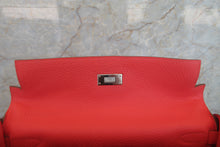 将图片加载到图库查看器，HERMES KELLY 32 Clemence leather Rose jaipur □R刻印 Shoulder bag 700060125
