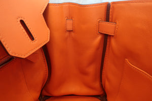 HERMES BIRKIN 30 Swift leather Orange □N Engraving Hand bag 500080057
