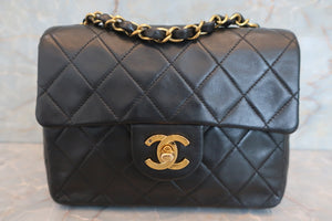 CHANEL/シャネル ミニマトラッセチェーンショルダーバッグ ラムスキン ブラック/ゴールド金具 ショルダーバッグ 600090192