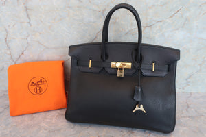 HERMES／エルメス バーキン35 トゴ ブラック □E刻印 ハンドバッグ 700080146