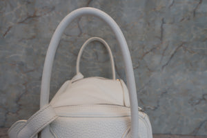 HERMES LINDY 34 Clemence leather White □O刻印 Shoulder bag 600080104