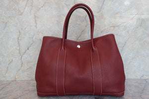 HERMES／エルメス ガーデンパーティPM ネゴンダ ルージュアッシュ □K刻印 トートバッグ 700090146
