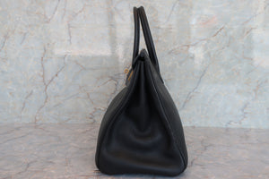 HERMES／エルメス バーキン35 トゴ ブラック □E刻印 ハンドバッグ 700080146