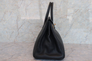 HERMES／エルメス バーキン35 トゴ ブラック □E刻印 ハンドバッグ 700080146