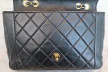 将图片加载到图库查看器，CHANEL/香奈儿 CF 单盖 链条包 羊皮 Black/Navy/Gold hadware(黑色/藏蓝色/金色金属) 肩背包 600040134
