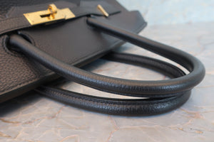 HERMES／エルメス バーキン35 トゴ ブラック □E刻印 ハンドバッグ 700080146
