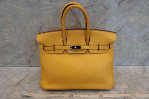 HERMES BIRKIN 25 Swift leather Soleil □M刻印 Hand bag 500110115