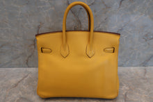 Load image into Gallery viewer, HERMES BIRKIN 25 Swift leather Soleil □M Engraving Hand bag 500110115
