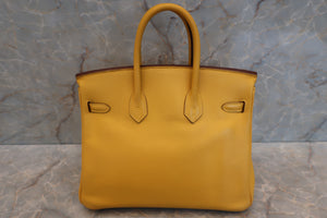 HERMES BIRKIN 25 Swift leather Soleil □M刻印 Hand bag 500110115