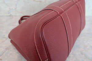 HERMES／エルメス ガーデンパーティPM ネゴンダ ルージュアッシュ □K刻印 トートバッグ 700090146