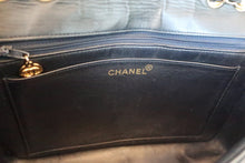 将图片加载到图库查看器，CHANEL/香奈儿 CF 单盖 链条包 羊皮 Black/Navy/Gold hadware(黑色/藏蓝色/金色金属) 肩背包 600040134
