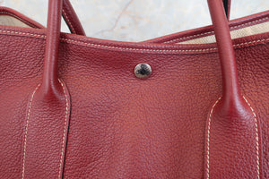 HERMES／エルメス ガーデンパーティPM ネゴンダ ルージュアッシュ □K刻印 トートバッグ 700090146