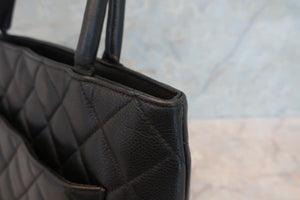 CHANEL/シャネル 復刻トート キャビアスキン ブラック/ゴールド金具 トートバッグ 700070054