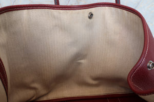 HERMES／エルメス ガーデンパーティPM ネゴンダ ルージュアッシュ □K刻印 トートバッグ 700090146