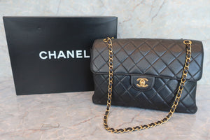 CHANEL Matelasse Double Face chain shoulder bag Lambskin Black/Gold hadware Shoulder bag 600070067