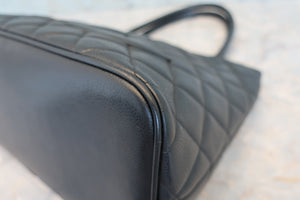 CHANEL/シャネル 復刻トート キャビアスキン ブラック/ゴールド金具 トートバッグ 700070054