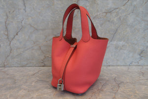 HERMES／エルメス ピコタンロックＰＭ トリヨンクレマンス ローズジャイプール □P刻印 ハンドバッグ 700040070