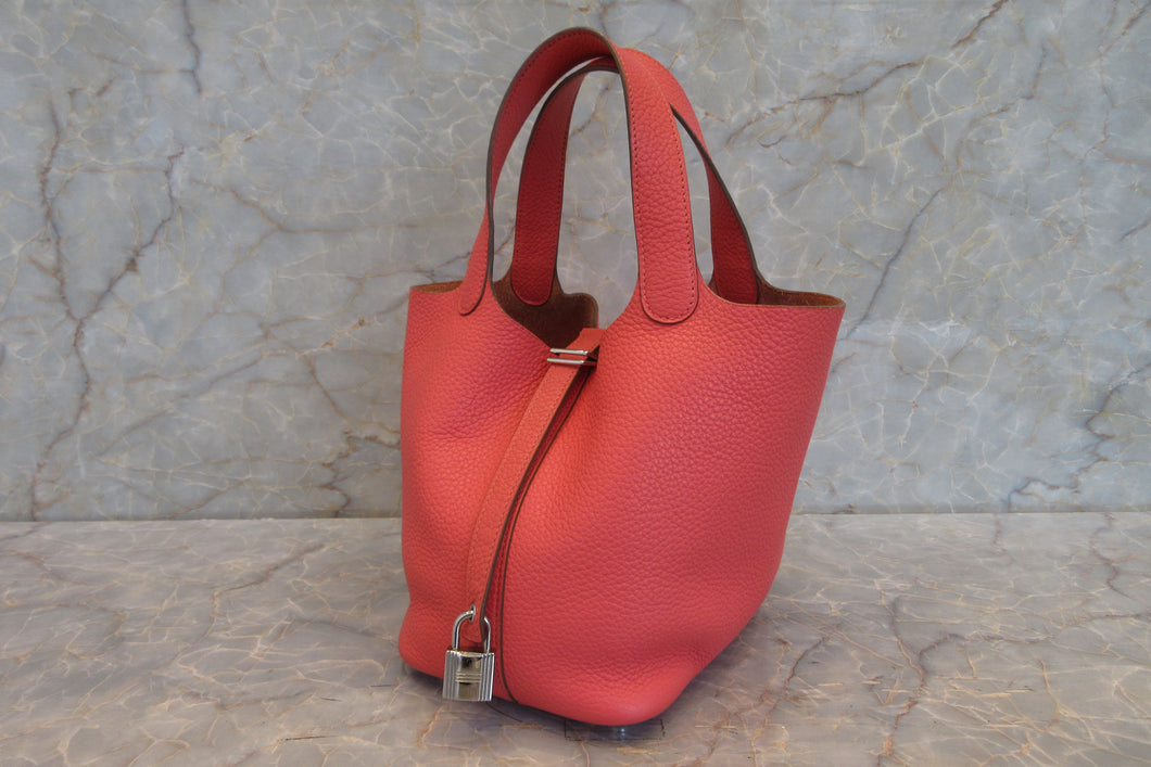 HERMES／エルメス ピコタンロックＰＭ トリヨンクレマンス ローズジャイプール □P刻印 ハンドバッグ 700040070