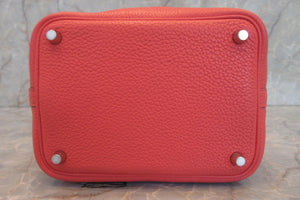 HERMES／エルメス ピコタンロックＰＭ トリヨンクレマンス ローズジャイプール □P刻印 ハンドバッグ 700040070