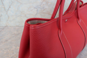HERMES／エルメス ガーデンパーティPM ネゴンダ ルージュカザック □P刻印 トートバッグ 700090174