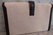 将图片加载到图库查看器，HERMES JIGE PM Toile H/Box carf leather Beige/Brown 〇N刻印 Clutch bag 600100222
