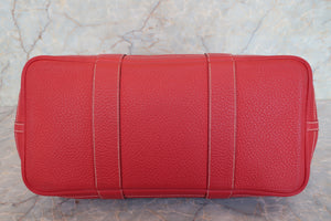 HERMES／エルメス ガーデンパーティPM ネゴンダ ルージュカザック □P刻印 トートバッグ 700090174