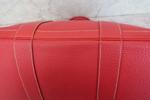HERMES／エルメス ガーデンパーティPM ネゴンダ ルージュカザック □P刻印 トートバッグ 700090174