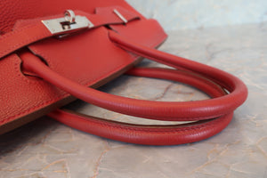 HERMES／エルメス バーキン30 トゴ ヴァーミリオン □H刻印 ハンドバッグ 700080097