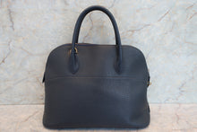Load image into Gallery viewer, HERMES BOLIDE 35 Fjord leather Navy 〇W Engraving Shoulder bag 700100198
