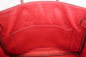 HERMES／エルメス バーキン30 トゴ ヴァーミリオン □H刻印 ハンドバッグ 700080097