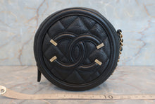 将图片加载到图库查看器，CHANEL/香奈儿 CF 圆形 链条包 荔枝皮 Black/Gold hadware(黑色/金色金属) 肩背包 600090229
