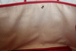 HERMES／エルメス ガーデンパーティPM ネゴンダ ルージュカザック □P刻印 トートバッグ 700090174