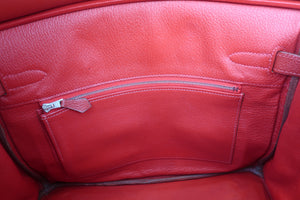 HERMES／エルメス バーキン30 トゴ ヴァーミリオン □H刻印 ハンドバッグ 700080097