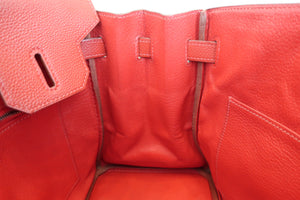 HERMES／エルメス バーキン30 トゴ ヴァーミリオン □H刻印 ハンドバッグ 700080097