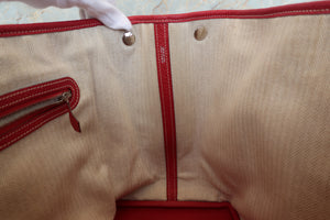 HERMES／エルメス ガーデンパーティPM ネゴンダ ルージュカザック □P刻印 トートバッグ 700090174