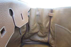 HERMES／エルメス バーキン40 トリヨンクレマンス ゴールド □M刻印 ハンドバッグ 700060107