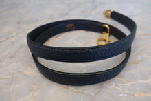 Load image into Gallery viewer, HERMES BOLIDE 35 Fjord leather Navy 〇W Engraving Shoulder bag 700100198
