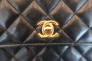 CHANEL/シャネル ミニマトラッセチェーンショルダーバッグ ラムスキン ブラック/ゴールド金具 ショルダーバッグ 600070064