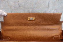 将图片加载到图库查看器，HERMES KELLY 35 Ardennes leather Natural 〇Y刻印 Hand bag 600080130
