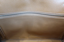 将图片加载到图库查看器，HERMES KELLY 35 Ardennes leather Natural 〇Y刻印 Hand bag 600080130
