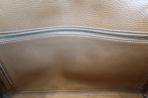 HERMES KELLY 35 Ardennes leather Natural 〇Y刻印 Hand bag 600080130