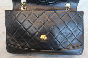 CHANEL/シャネル マトラッセチェーンショルダーバッグ ラムスキン ブラック/ゴールド金具 ショルダーバッグ 600120126